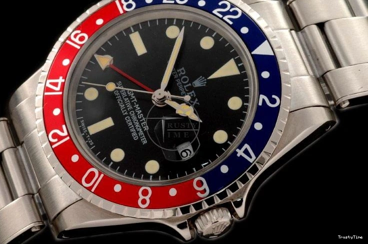 1207 Resilient ROLGMT016A – Vintage GMT SS Blue Red Bezel Swiss Eta 2836- 969